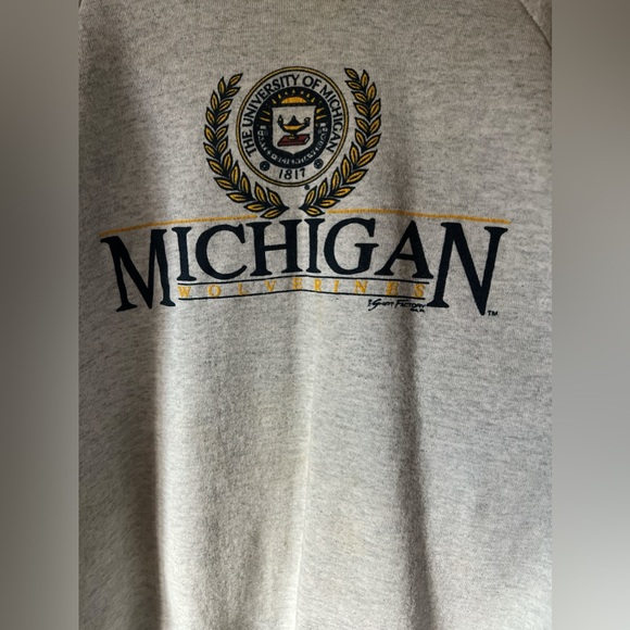 University of Michigan Vintage Sweatshirt - Picture 2 of 5